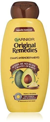 2x Garnier Original Remedies - Champú con Aceite de Aguacate y Manteca de Karité - 600 ml. Total 1200ml. [3'54€/ud]