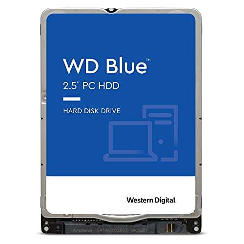 Disco duro interno HDD WD Blue 1TB de 2.5 pulgadas, 5400 rpm, SATA 6 Gb/s (Fnac y Amazon)