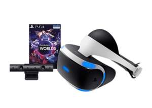 Pack VR - Sony PlayStation VR + Camara V2 + Voucher juego VR WORLDS, Negro