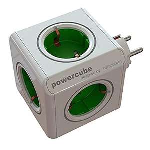 Enchufe Múltiple Cubo Allocacoc 1100 Power Cube Original, 16 W, Verde Regleta