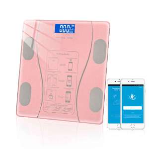 Báscula de baño con Bluetooth, medidor de peso corporal, IMC, inteligente, inalámbrico, Digital, Analizador de composición