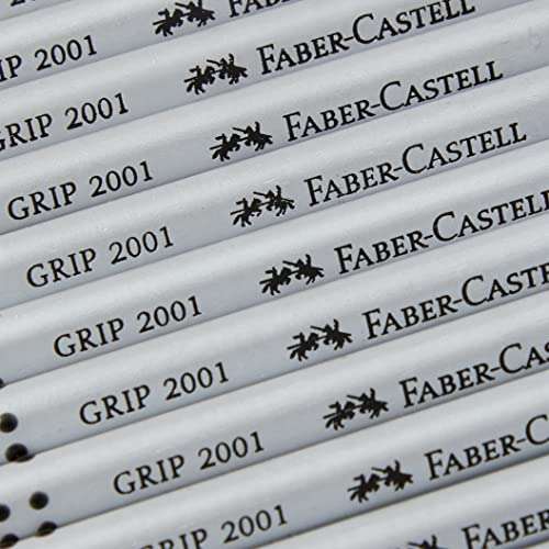 Faber-Castell 117001 - Caja con 12 ecolápices de grafito grip, graduación B