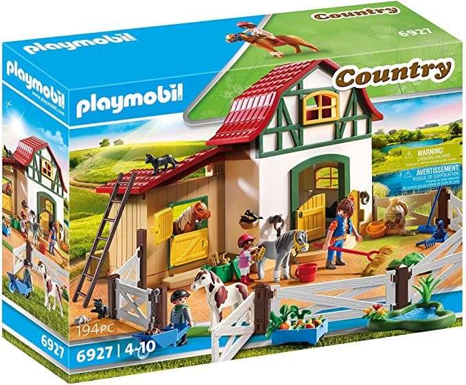 Playmobil Figura de construcción Granja de Ponis con muchos Animales y Pajar