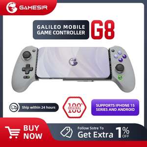 GameSir-Gamepad G8 Galileo tipo C, controlador de teléfono móvil con efecto Hall Stick para iPhone 15, Android, PS, juego remoto en la nube