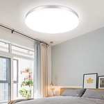 Lámpara de techo LED de 24 W, regulable con mando a distancia, regulable, fina, 80 % de ahorro de energía, 1920 lm