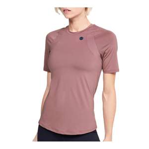Under armour rush - camiseta mujer pink. También este otro modelo con semi cremallera en link de la descripción