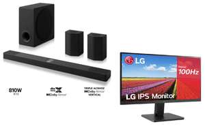Pack Barra de Sonido LG S95TRSP Dolby Atmos, 810W y 9.1.5 + Monitor 24" ( precio final con reembolso de 600€ incluído)
