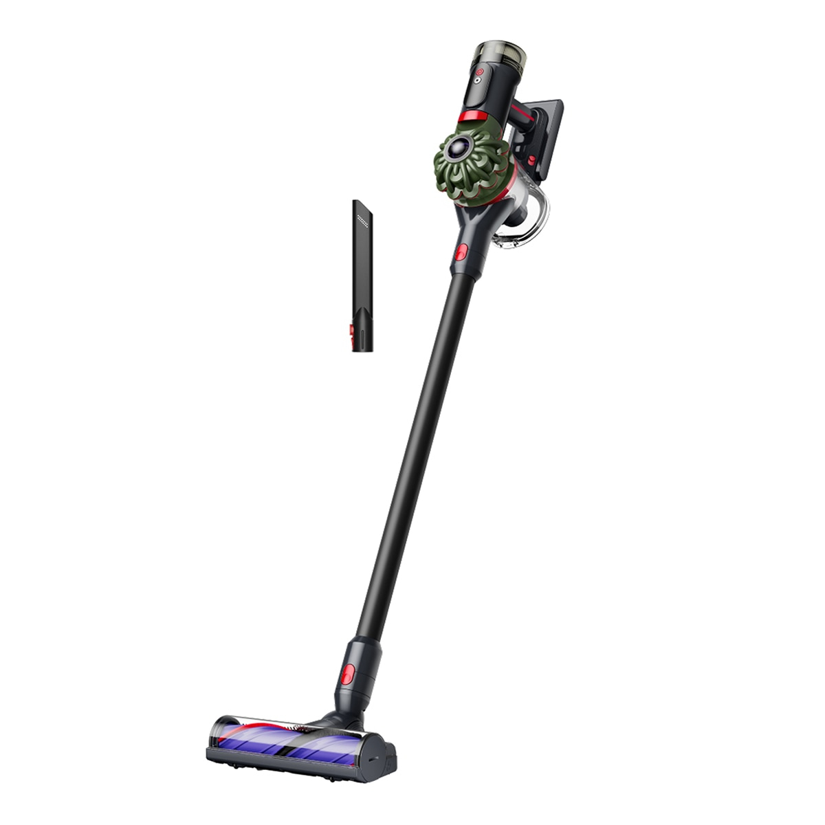 Dyson V8 Cyclone Aspirador escoba sin cable, 150 AW, hasta 60 min, cepillo Motorbar antienredos, rinconera, convertible en aspirador de mano