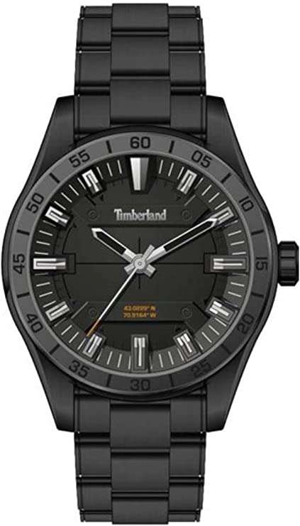 Timberland Reloj Analógico para Hombre de Cuarzo con Correa en Acero Inoxidable TDWGG2201205.
