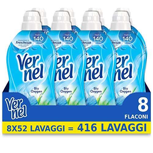 Vernel Blu Oxygen Suavizante lavadora 8 x 52 lavados