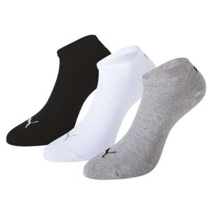 PUMA Sneaker, Unisex adulto (Grey/White/Black), (Pack de 3). Varias tallas