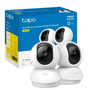 Tapo C200P2 - Cámara IP WiFi 360° Cámara de Vigilancia FHD 1080p (DOS CAMARAS)