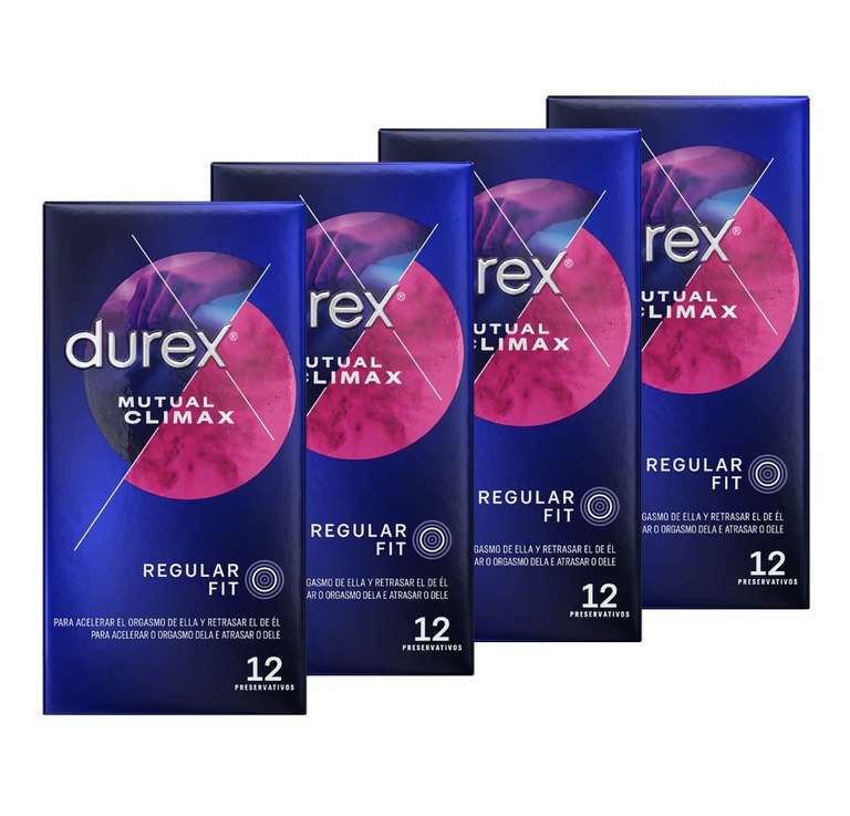 Pack 48 Condones Durex - Placer Prolongado y Mutual Climax (18.99€)