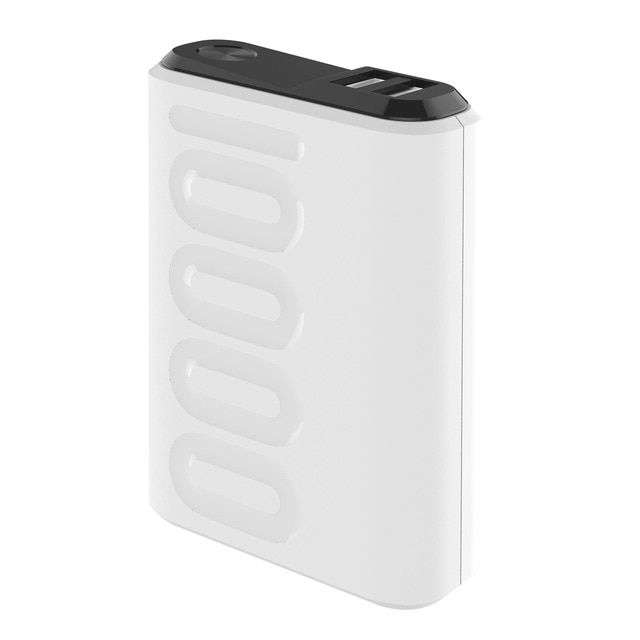 Power Bank Celly PD 10000 mAh 22W blanco y negro