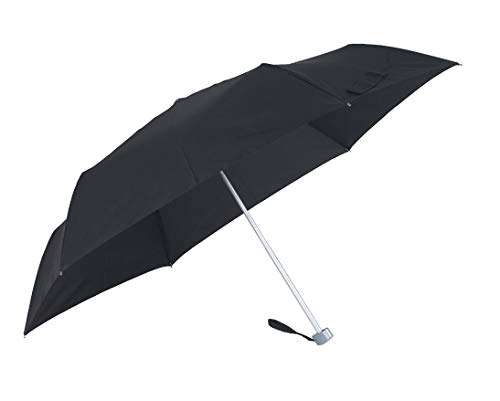 SAMSONITE Rain Pro 3 Section Manual Flat Paraguas Plegable, 24 cm, Negro