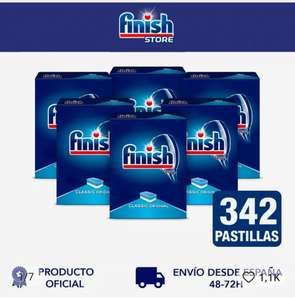 342 Pastillas Finish Classic por solo 0.13€ Unidad + 10% Cashback (Envío plaza España)