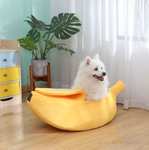 Divertida cama de plátano acolchada para tus mascotas ( Varias medidas )