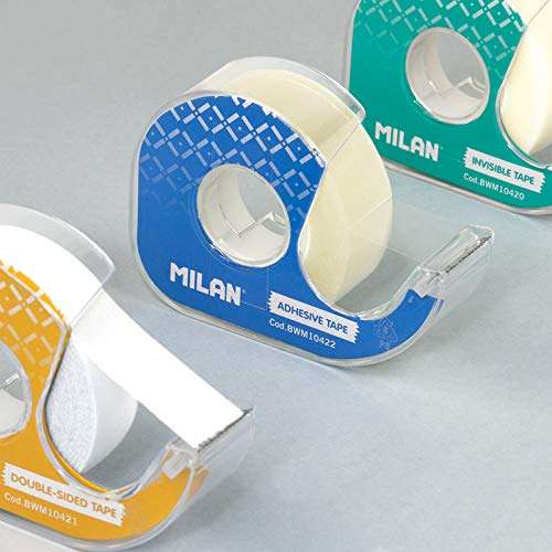 Dispensador de cinta adhesiva MILAN (incluye un rollo de cinta de 19 mm de ancho x 33 m de largo)