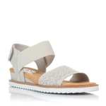 Sandalias con cuña SKECHERS 31440 Mujer Beige.