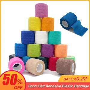 Vendaje elástico autoadhesivo para deporte, cinta Elastoplast colorida para soporte de rodilla, dedo, tobillo, palma, hombro, 4,8 m