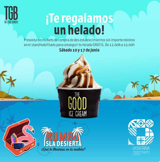 Helado Gratis TGB Córdoba "La Sierra" (presentando 2 tickets que sumen 20€)