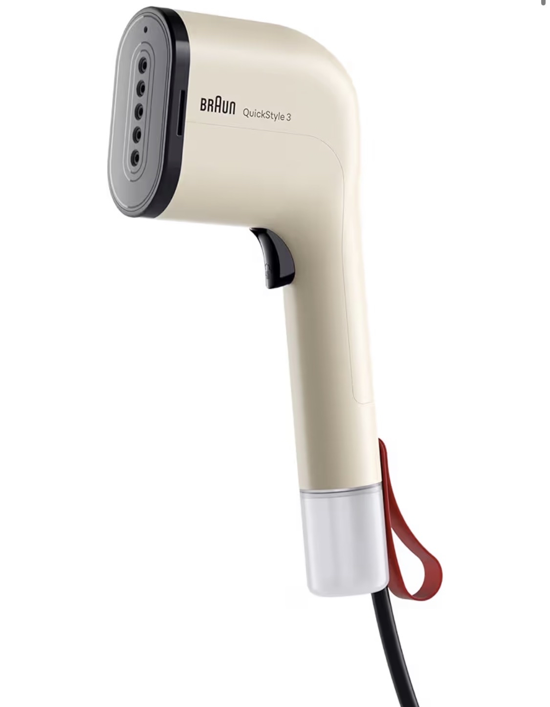 Braun QuickStyle 3 (GS3024BL) (Plancha vertical compacta, calentamiento en 30s, 2 depósitos extraíbles, funda térmica)