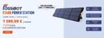 Fossibot F2400 2048WH/2400W | Estación de energía portátil para paneles solares (carga rápida en 1.5 h, 16 puertos de salida)
