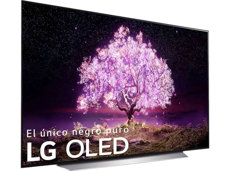 TV OLED 65" - LG OLED65C15LA.AEU, UHD 4K, α9 Gen4, webOS 6.0, Smart TV, Asistentes de voz, Dolby Atmos, Blanco