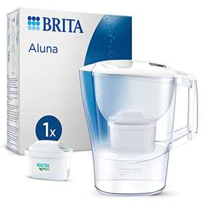 BRITA Jarra con filtro de agua Aluna (2,4 l) incl. 1x cartucho MAXTRA PRO All-in-1: apta frigorífico con memo digital (También en Miravia)