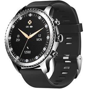 Tinwoo Smartwatch Hombre Mujer 46mm Reloj Inteligente Duración Máxima de la Batería 20 Días,Soporte para Carga inalámbrica,Impermeable 5ATM