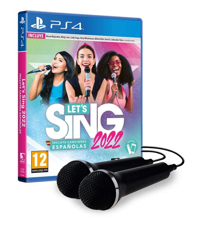 Let's Sing 2022 + 2 Micrófonos (Sin micros a 12.99€, PS4, PS5, Xbox One Series X|S)