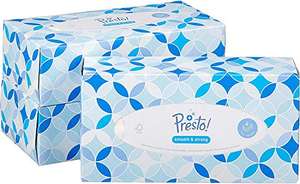 Marca Amazon - Presto! Pañuelos de 4 capas - 12 cajas (12 x 100 pañuelos) - Compra Recurrente