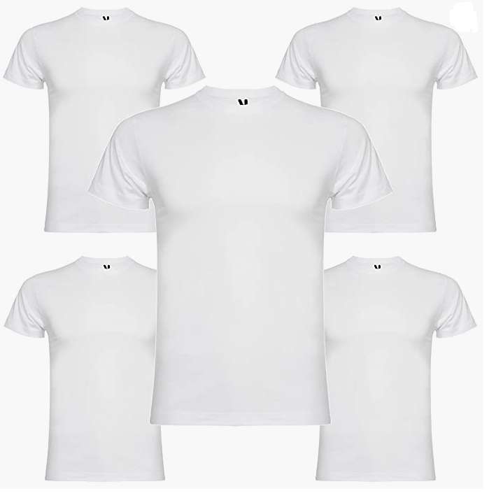 Pack de 5 camisetas blancas Braco de Roly
