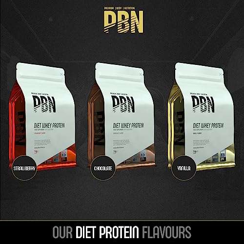 PBN Premium Body Nutrition - Proteína de suero de leche en polvo, 1 kg (Paquete de 1), sabor Plátano
