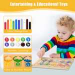 Laberinto Magnetico Montessori Juguetes Niños 3 4 5 Años,Juegos Educativos para Aprender el Alfabeto, Juegos de Motricidad Fina