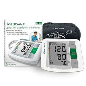 medisana BU 510 Tensiómetro de brazo, medición precisa de la presión arterial y el pulso con función de memoria