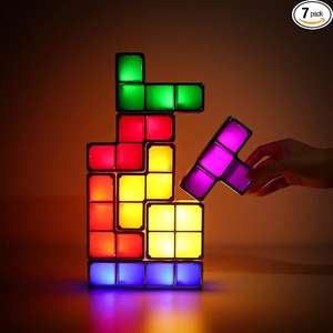 Lámpara Tetris LED Apilable, 7 colores