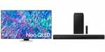 TV QN85B Neo QLED 138cm 55" Smart TV (2022) + Barra de sonido HW-B550/ZF con Dolby Audio / DTS Virtual:X (2022) 410 W
