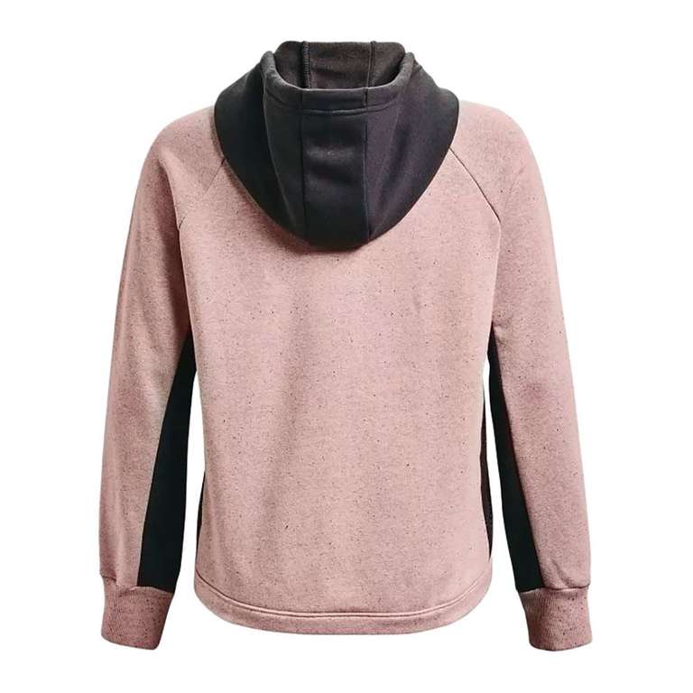 Under armour rival + fz hoodie - sweat femme pink