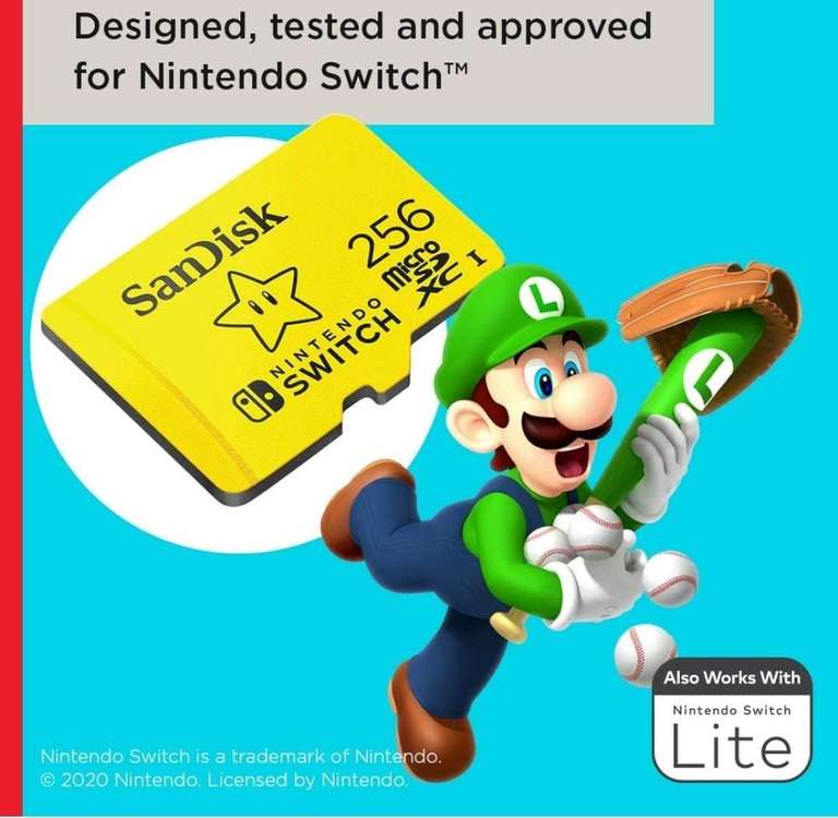 SanDisk 256GB microSDXC card for Nintendo Switch