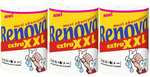 3x Renova - Maxiabsorption, Rollos de cocina XXL, Triple, Blanco. 1'22€/ud