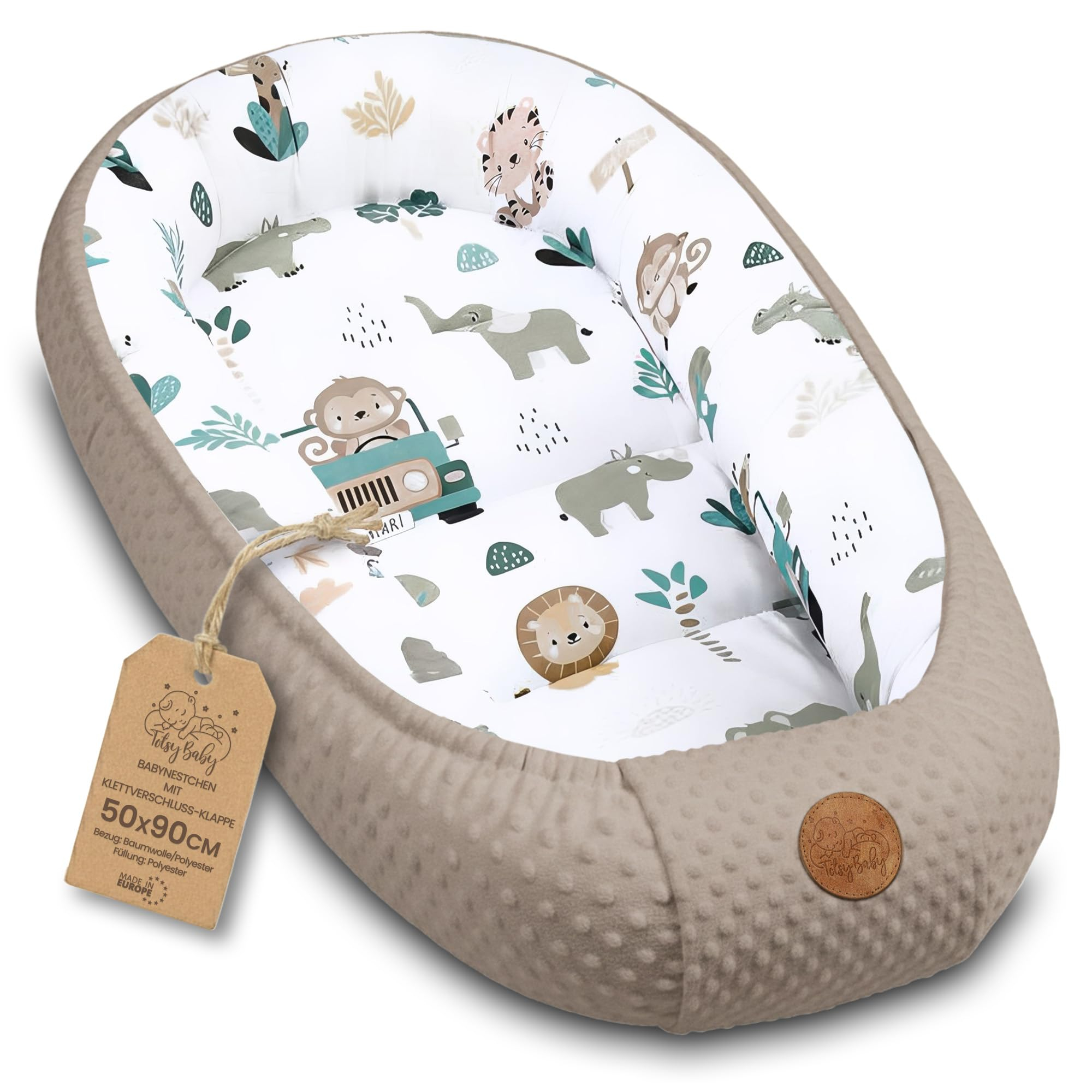 Baby Nest Bebé – Nido Reductor suave mullido y portátil bebe. Calentito acogedor para Recién Nacido – ideal Cuna Moisés Cochecito Viaje