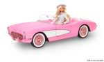 Barbie The Movie - Corvette, Coche vintage de colección de la película Barbie para muñecas, vehículo de juguete, +3 años (Mattel HPK02)