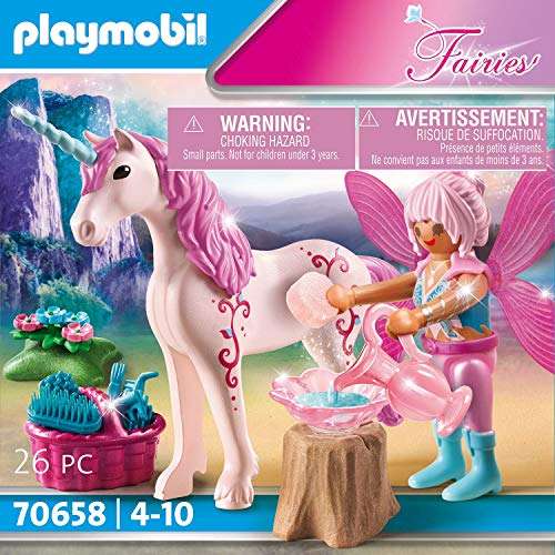 Playmobil Fairies 70658 - Unicornio con Hada Cuidadora