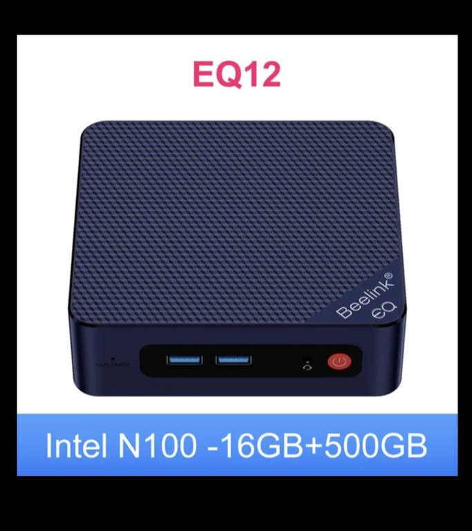 Beelink EQ12 N100 (16GB RAM y 512 SSD)