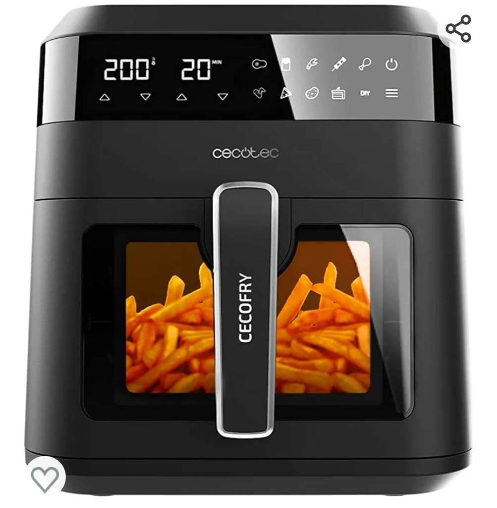 Freidora de Aire sin Aceite Cosori Dual Blaze Chef Edition, 1700 W, 6.4 L -  Gris Metalizado