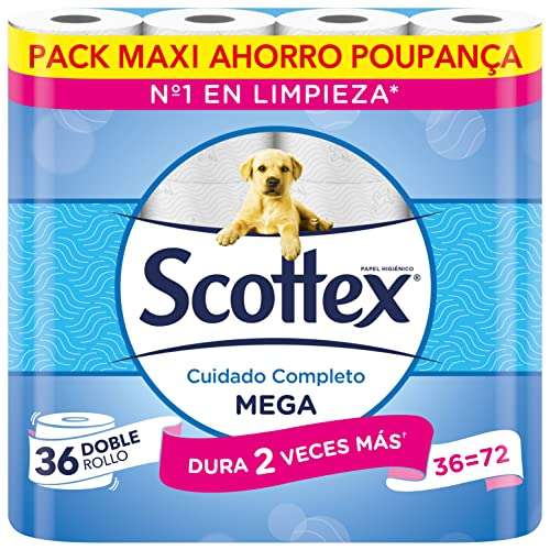 Scottex Megarollo Papel Higiénico Seco 36 rollos