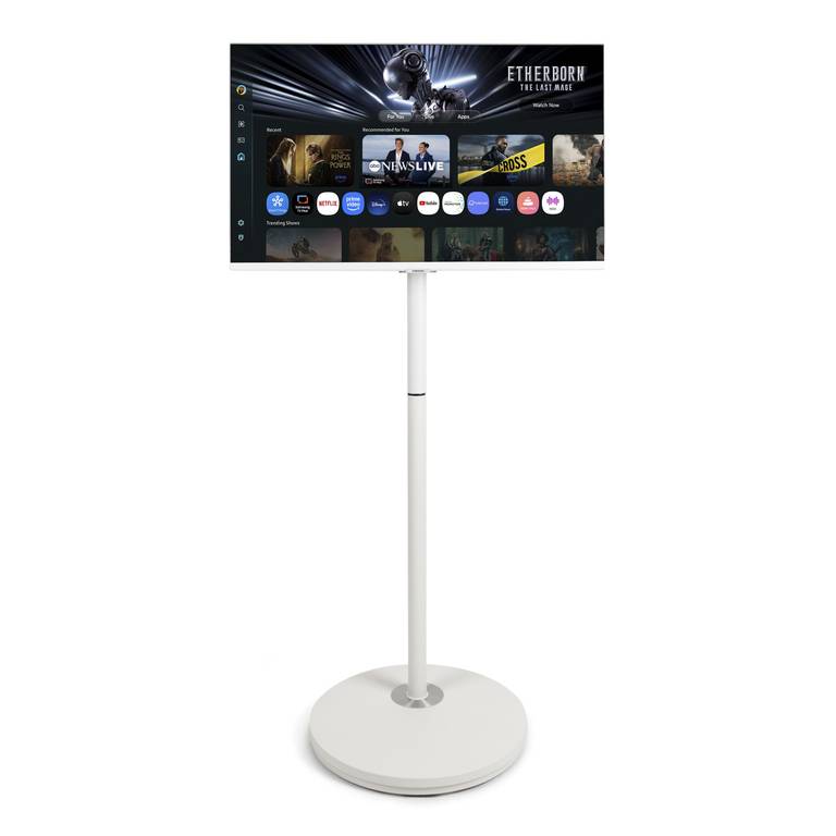 Samsung Bundle LS32DM703UUXEN Monitor + Soporte 24-48 Pulgadas Altura Regulable + Cable de Alimentación Enchufe Tipo F de 5M