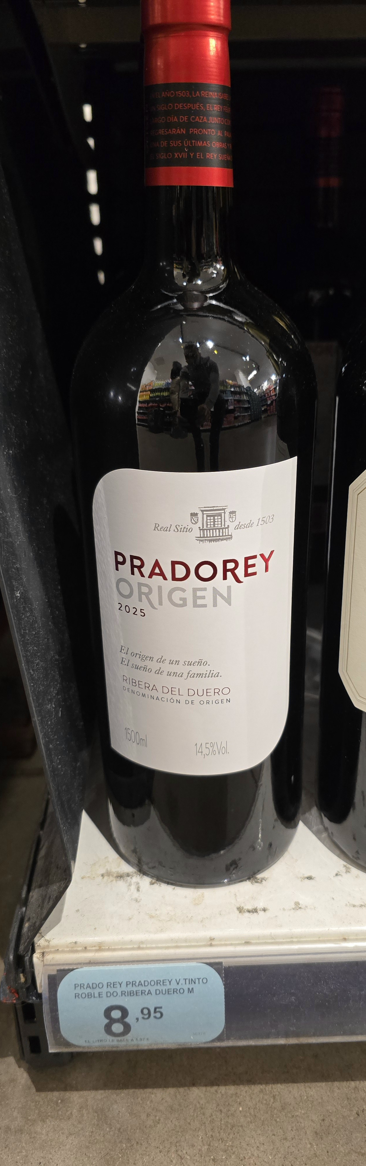 Vino D.O Ribera del Duero PRADOREY ORIGEN Magnum 1.5 litros en PRIMAPRIX MADRID