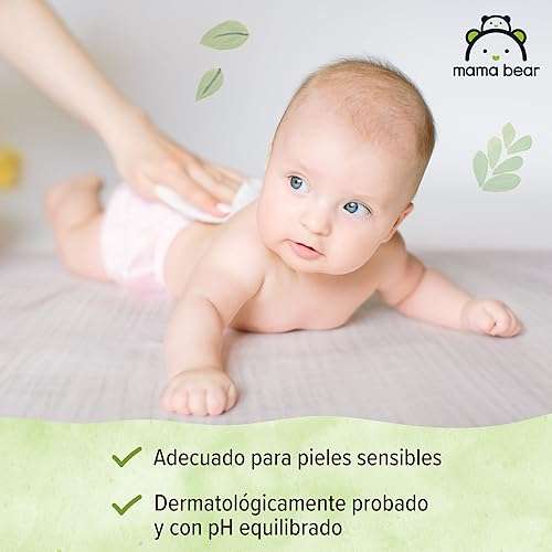 Marca  - Mama Bear Fresh Toallitas húmedas para bebé, Aloe vera, 1008  Unidad, 18 Paquetes de 56 : : Bebé